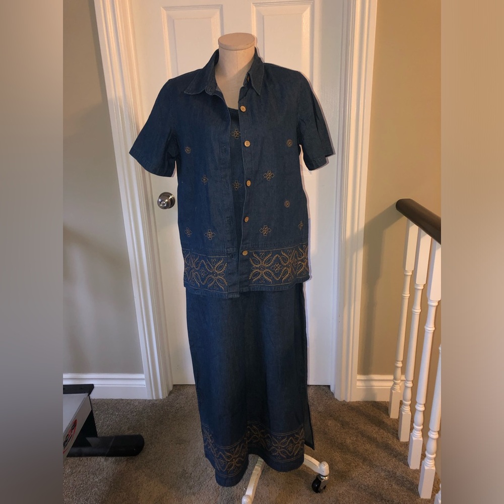 Tradition Vintage Denim Dress and Top - 2 pieces